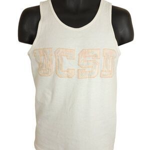 UCSD Tritons Tank Top Vintage 80s University Of California San Diego Made In USA